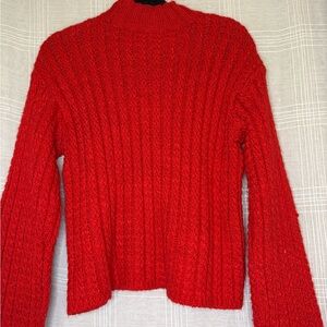 Cozy Red Knit Sweater